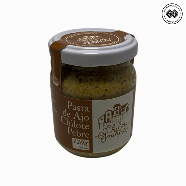 Pasta de Ajo Chilote al Pebre 120grs Chiloé Gourmet